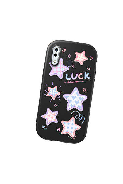 Hontinga حافظة هاتف سامسونج جالاكسي A20 متوافقة مع الكاميرا، مصنوعة من السيلي...