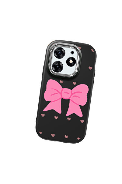 Hontinga حافظة هاتف من السيليكون الناعم باللون الأسود متوافقة مع كاميرا تكنو ...