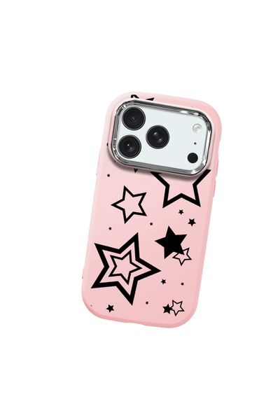 Hontinga حافظة هاتف من السيليكون الناعم باللون الوردي متوافقة مع كاميرا آيفون...