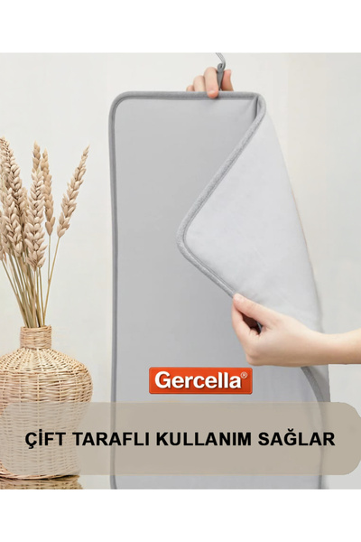 GERCELLA BUHARLI DİKEY 360°C DÖNEBİLEN ASKILI ÜTÜ PEDİ MATI ISI GEÇİRMEZ ( ÜTÜ MASASI KILIFI)