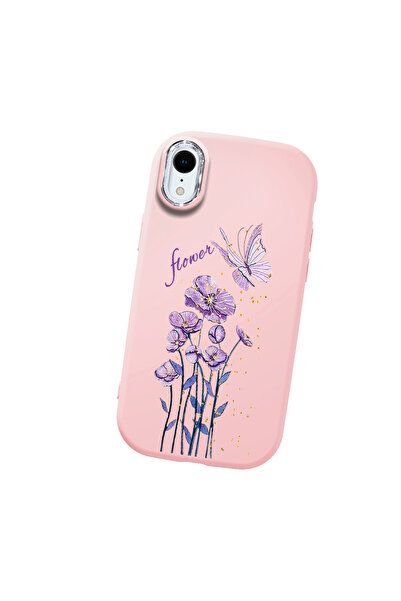 Hontinga iPhone Xr Compatible Camera Protected Pink Soft Silicone Phone Case ...