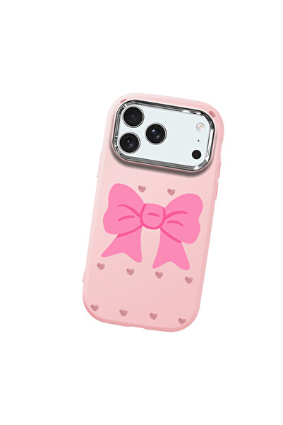 Hontinga حافظة هاتف من السيليكون الناعم باللون الوردي متوافقة مع كاميرا آيفون...