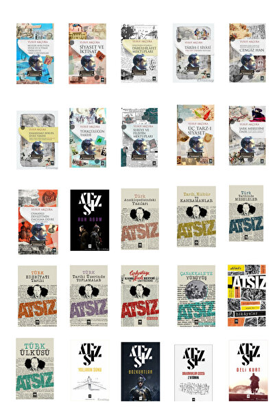 Ötüken Neşriyat YUSUF AKÇURA+ATSIZ 25 KİTAP TAM SET+KRAFT DEFTER HEDİYE(RUH A...