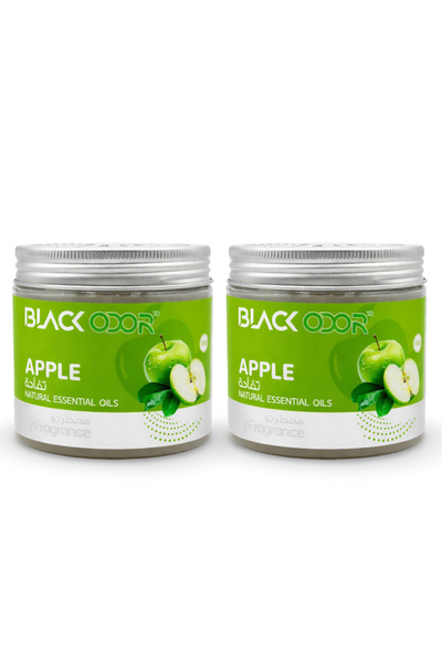 Black Odor معطر جو للسيارة من أبل، عبوة من قطعتين، جل زيت عطري طبيعي، رائحة س...