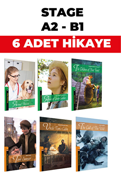 Kapadokya Yayınları İNGİLİZCE HİKAYE (A2-B1) SEVİYESİNDE 6 KİTAP