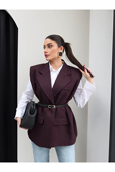 ESRAHELVACI Shoulder Pad Detailed Belt Pieces Vest