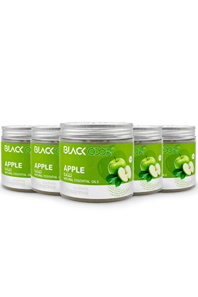 Black Odor معطر جو للسيارة من أبل، عبوة من 5 قطع، جل زيت عطري طبيعي، رائحة سي...