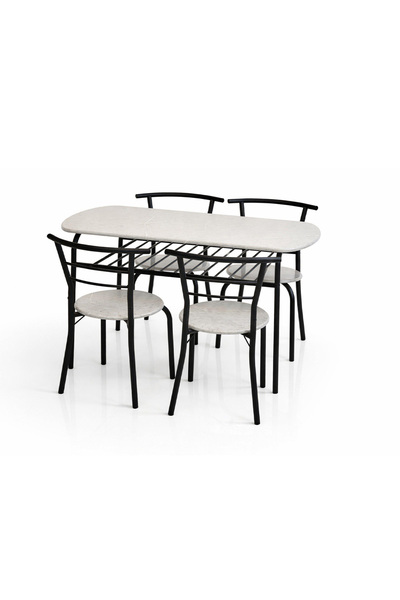 DEC10 طاوله طعام 4كرسي باللوان عصريه