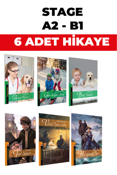 Kapadokya Yayınları İNGİLİZCE HİKAYE (A2-B1) SEVİYESİNDE 6 KİTAP