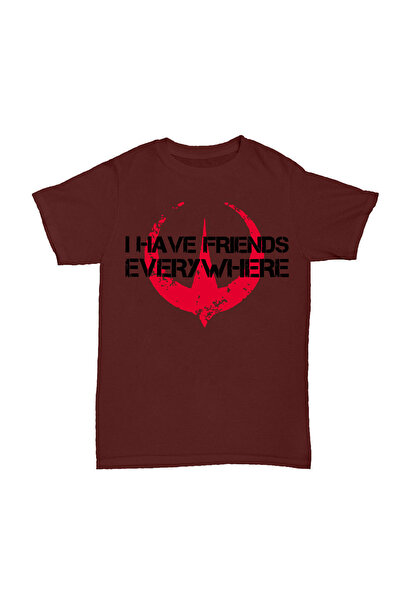 l'eivor I Have Friends Everywhere Printed Cotton T-Shirt