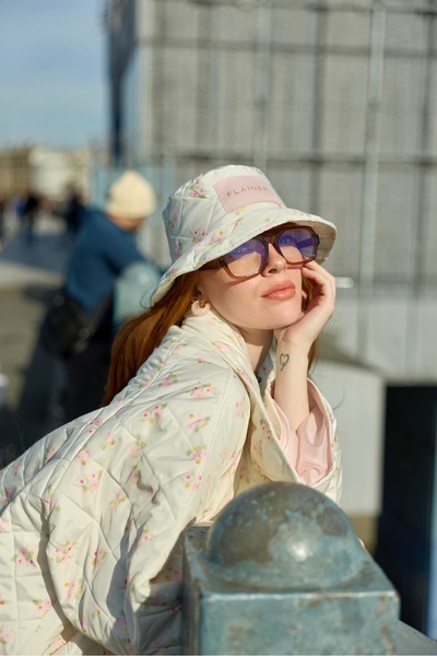 FLAINER Fairytale Peony Kiss Bucket Şapka