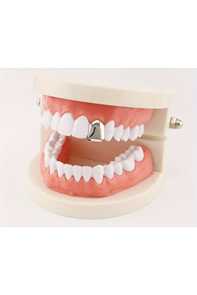 Genel Markalar 14K Altın Kaplama Klasik Single Gold Grillz Diş Taşı, şık ve p...