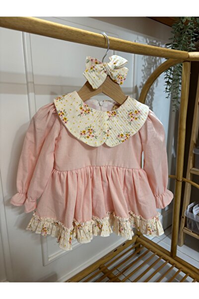 Lolidenss Pink Linen Romper