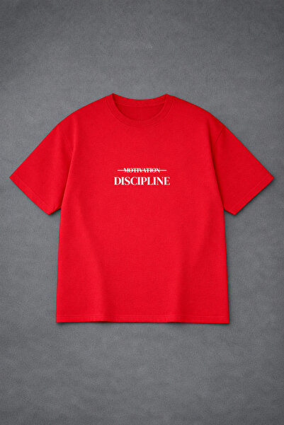 VODEXA Unisex majica prekomernog veličine DISCIPLINE, 100% pamučna majica, ud...