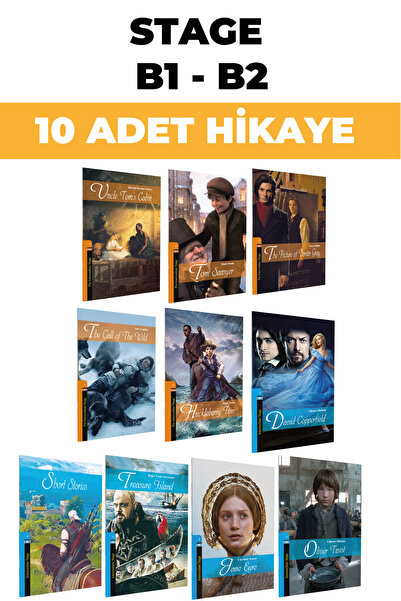 Kapadokya Yayınları English Story (B1-B2) a Total of 10 Books at the Level