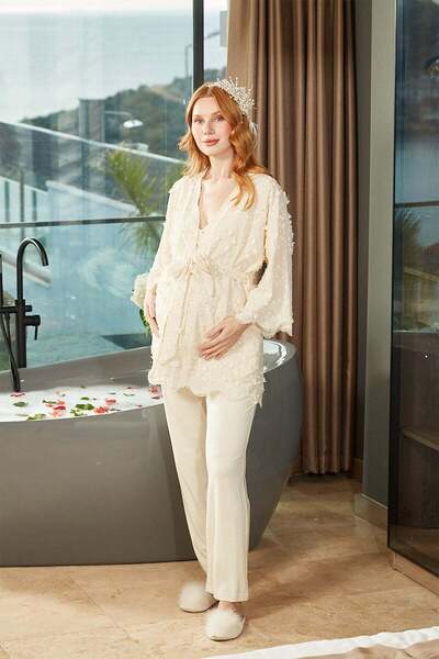 Aqua طقم بيجامة للحوامل 3 قطع 26622