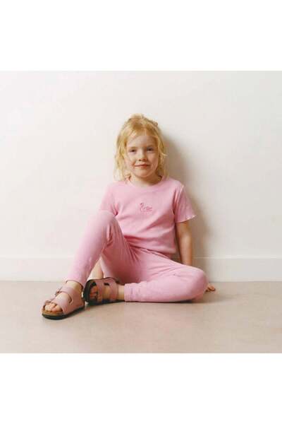 connemara Girl's Pink Top and Bottom Set – Soft-Textured Comfortable Daily Co...