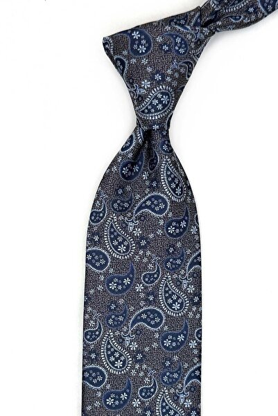 Kravatkolik Bež - Plavi šal sa klasičnim uzorkom i maramicom KK13525