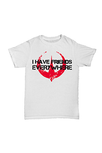 l'eivor Έχω φίλους σε όλο τον κόσμο Εκτυπωμένο βαμβακερό μπλουζάκι