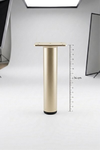 NİKSA METAL Boru Orta Ayak Bonj-14cm-Modern Metal Mobilya Baza Ayağı-Koltuk K...