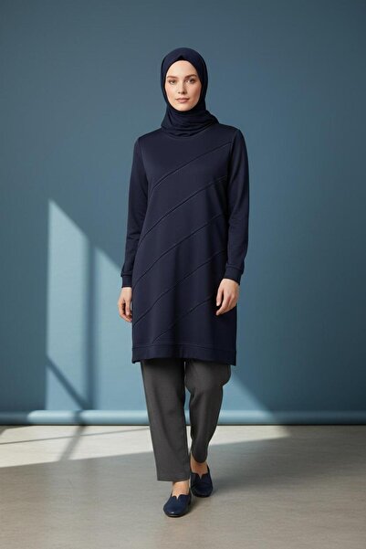 Alkım Stone Detailed Tunic with Cotton Details