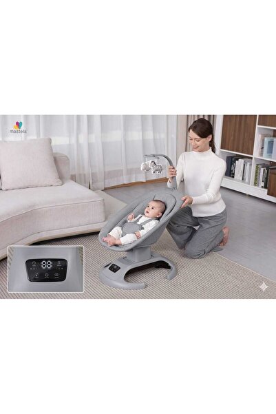 Mastela كرسي هزاز –أرجوحة كهربائية-سرير اطفال كهربائي متعدد الاستخدام -مقعد م...