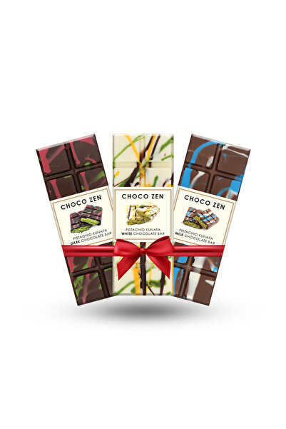 Choco Zen شوكولاتة دبي (عبوة من 3 قطع/ 65 غرام) كنافة بالفستق - يتم التوصيل ف...