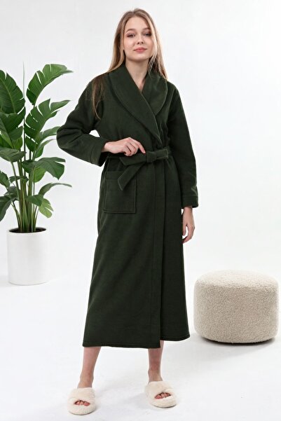 LİKAPA Rochie lungă din lână cu guler șal 226