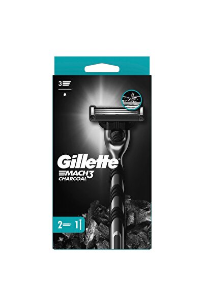 Gillette Mach3 Charcoal, ξυράφι, + 1 ανταλλακτικό