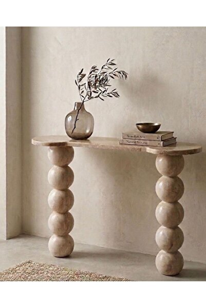 NZCollection SMH Doğaltaş Petra Masif Traverten Dresuar - 122x92 cm - 5 Küre ...