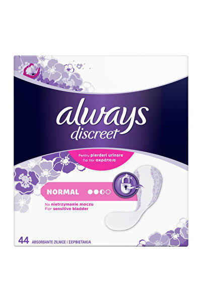 Always Discreet ALWAYS DISCREET, absorbante zilnice, Normal, 44 buc
