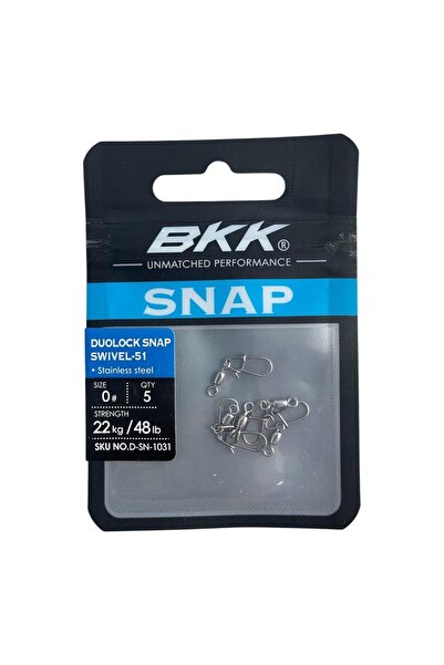 BKK Duolock Snap Swiwel-51 No 0 Klipsli Fırdöndü 5 Adet