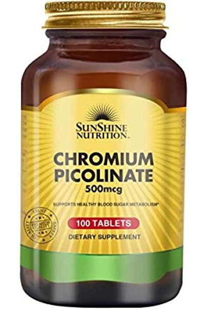 Sunshine Nutrition Chromium Picolinate 500mcg - 100 Tablets