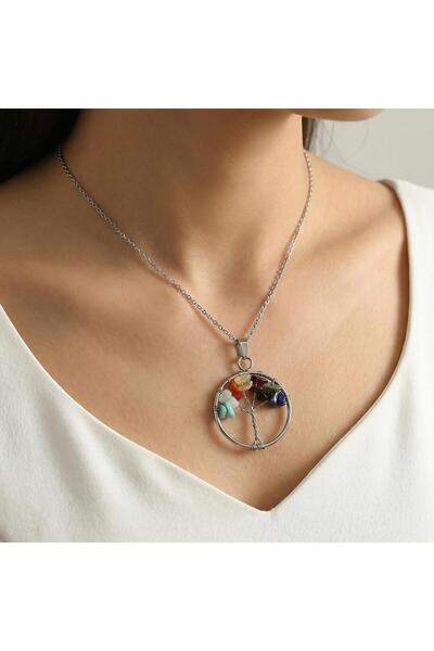 Taş Sandığı Virgo Tree of Life Necklace - Stainless Steel