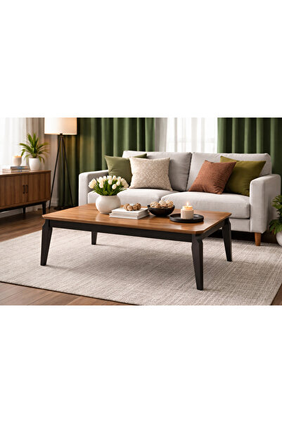 FAMİ HOME |Lotto Modern Orta Sehpa Ahşap Salon Sehpası