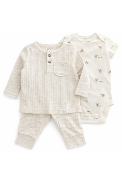 Carter's Set 3 piese din bumbac 0-3 luni