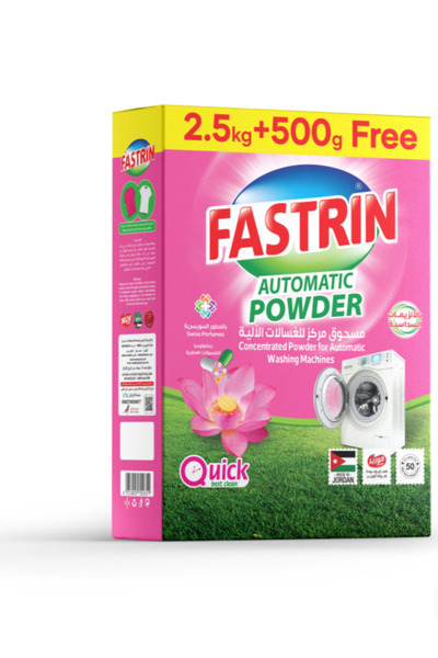 fastrin Detergent Powder Automatic Machien Pink Flower 2500g + 500 g Free