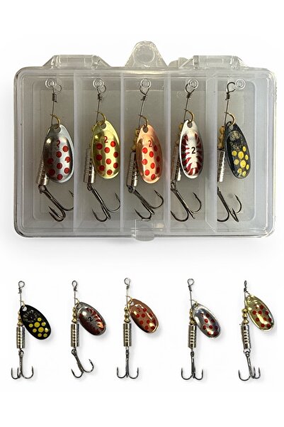 Oslo Alabalık Tatlısu Kefali No:2 Suni Yem Döner Kaşık 5'li Seti