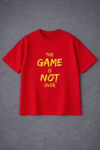 VODEXA Tricou oversize unisex GAME IS NOT Imprimat 100% bumbac Tricou confort...