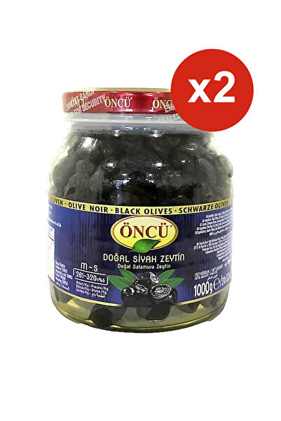 Öncü Oncu Black Olives M-S 261-320, 1 kg x2PCS