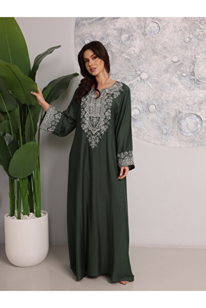 IKKXA Regal Silver Threaded Jalabiya