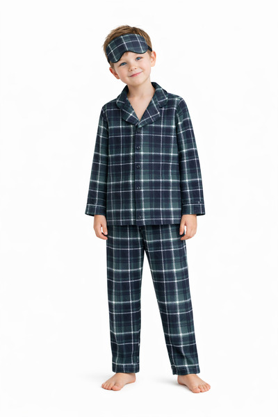 zahider Dečački set od Pamuk delova milanske tkanine sa Sezonsko dugmeta i Ko...