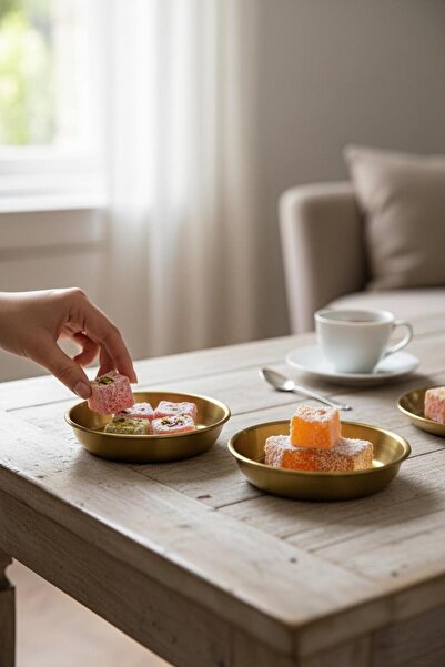 Bereketli Store 2’li Gold Minik Kase Seti – 10 cm Dekoratif Sunum Kaseleri, K...