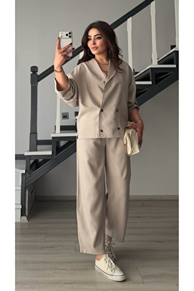 Oslove Taş premium double tencl fabric set