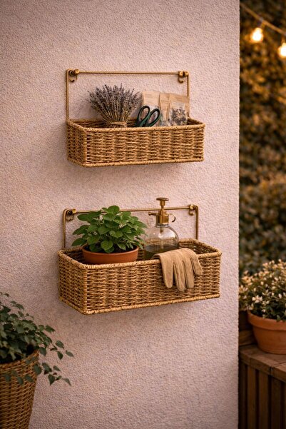 NEWNOW Raft organizator pentru baie, 2 piese – Organizator montabil pe perete...