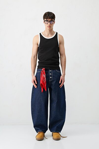 VAMOSCLO Oversized Strappy T-Shirt Black