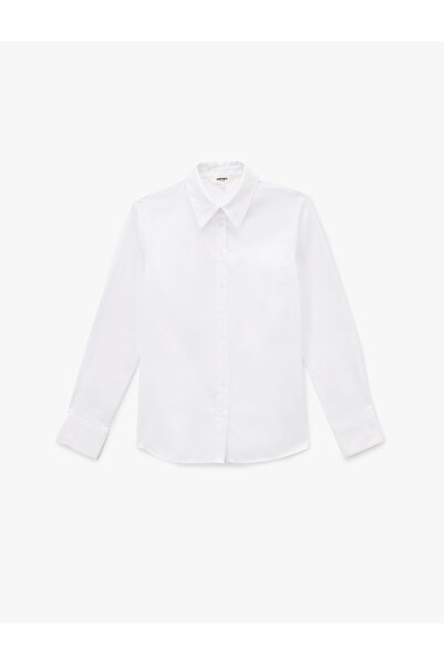 Koton White Women Cotton Shirt