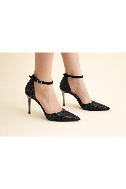 TRENDYSHOSE 316 Stiletto Heel Comfortable Women's Shoes with Stones