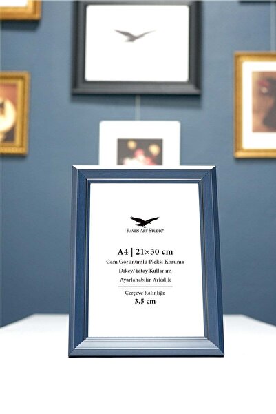 Raven Art Studio Neo A4-21x30cm Albastru închis Imagine Fotografie Document P...