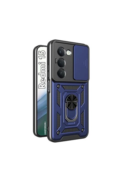 HANPORIUM حافظة تانك متوافقة مع هاتف Redmi 15 - غطاء خارجي مدرع للحماية من ال...